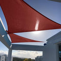 SUNNY GUARD Custom Size 9'x20'x20' Triangle Terra Red UV Block Sunshade by SUNNYGUARD