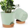 8-Inch Plant Pots, Self-Watering Planters by AFamilyofGardenLovers
