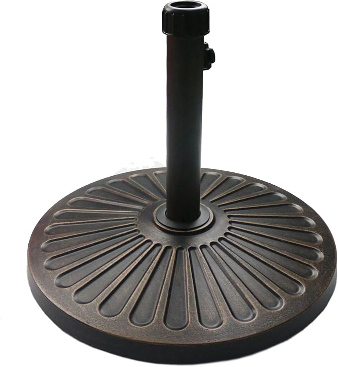 Sunnyglade 18" 30.2-lbs Heavy Duty Round Antiqued Umbrella Base by Sunnyglade