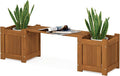Furinno Tioman Hardwood Mini Outdoor Planter Box by Furinno-FitsYourSpaceFitsYourBudget