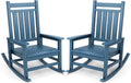SERWALL Oversized Outdoor Rocking Chair Set of 2, HDPE Rocker by SERWALL