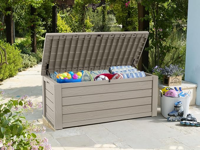 Keter Westwood 150 Gallon Resin Large Outdoor Storage Box - Image 3