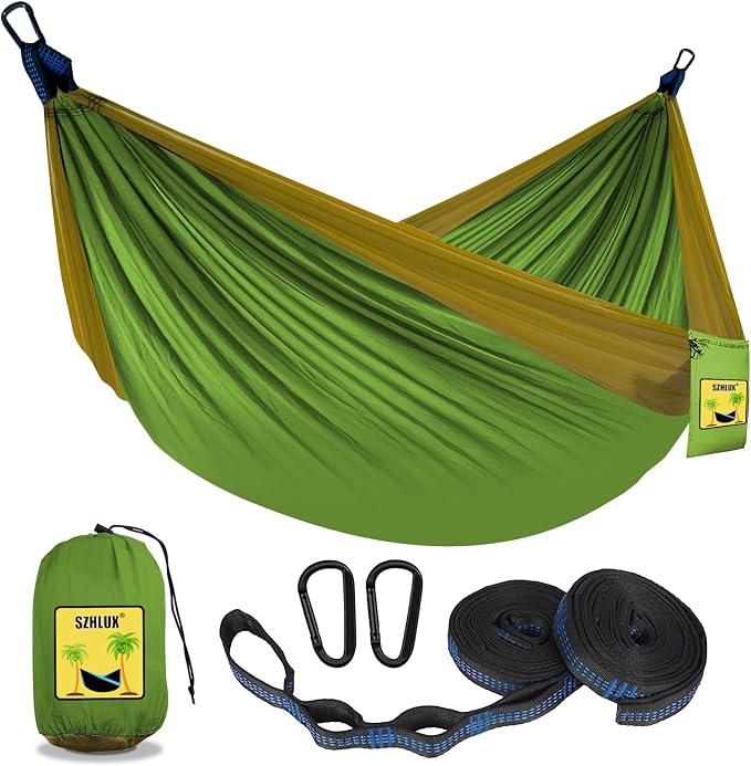 SZHLUX Camping Hammock Double & Single Portable Hammocks by SZHLUX