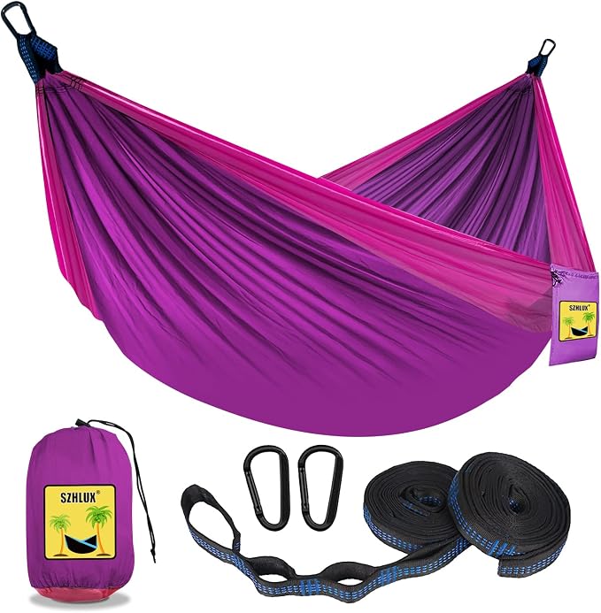 SZHLUX Camping Hammock Double & Single Portable Hammocks by SZHLUX
