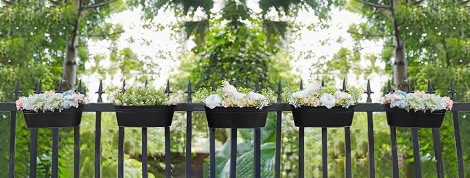 Dahey 5 Pcs Metal Iron Hanging Flower Pots - Image 5
