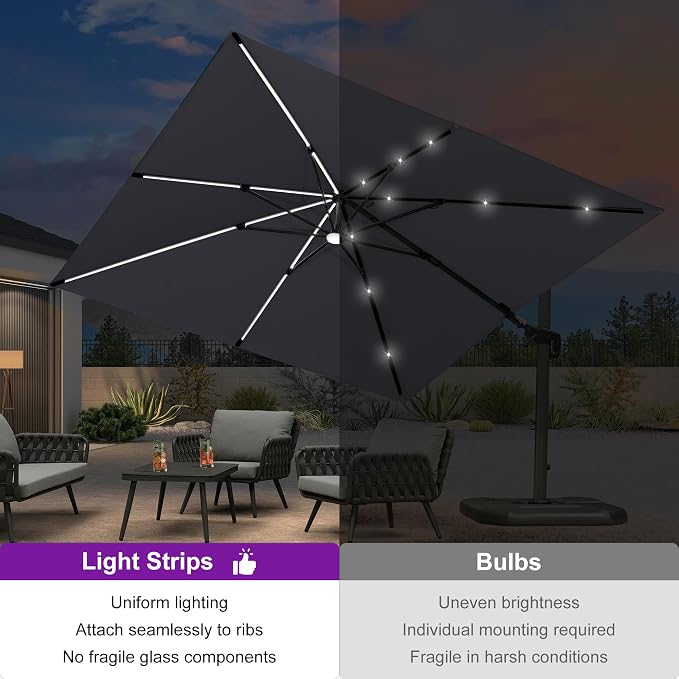 PURPLE LEAF 10 Feet Patio Umbrella - Image 2