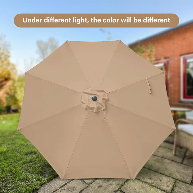Simple Deluxe 9' Patio Umbrella Outdoor Table Market Yard Umbrella - Image 2