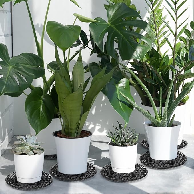 15 PCS Plant Level Pot Elevator, 12 inch Plastic Potted Plant Stands, Large - Image 7