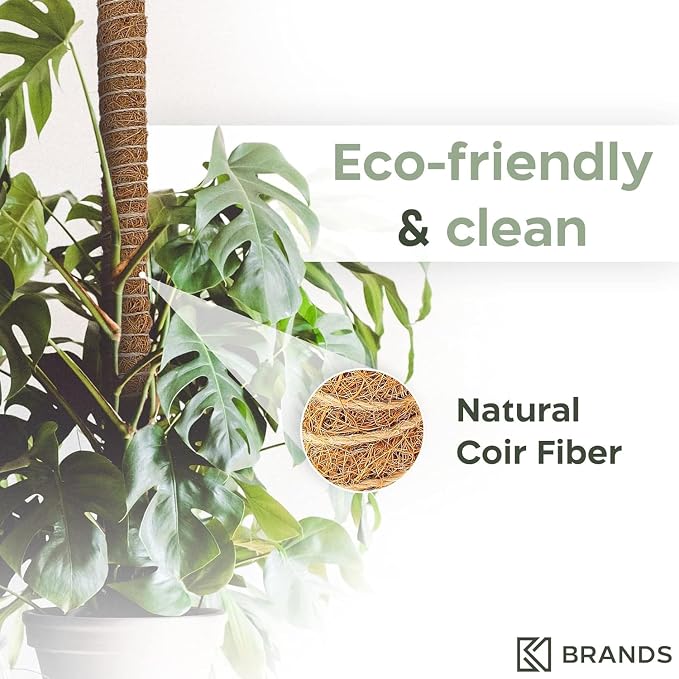 2 Pack 48'' Bendable Moss Pole Monstera Plant Support - Image 3