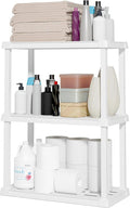 IRIS USA 3-Shelf Light Duty Plastic Storage Shelves, 150lb Capacity, Medium by IRISUSA