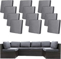 12Pcs Stretch Patio Cushion Covers, Outdoor Couch Covers Replacement, Outdoor by BIETYONE