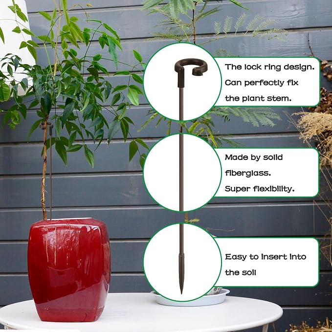 Invisible Orchid Sticks 17 inch &11 inch SupKing 16Pcs Plant Stakes - Image 3