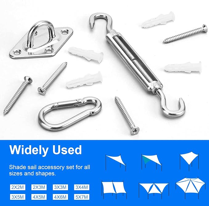 Sun Shade Sail Hardware Kit 6 Inch - Image 7