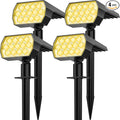 Solar Spot Lights Outdoor Waterproof IP65, 2-in-1 Solar Landscaping Spotlights by FratinkSolarLights