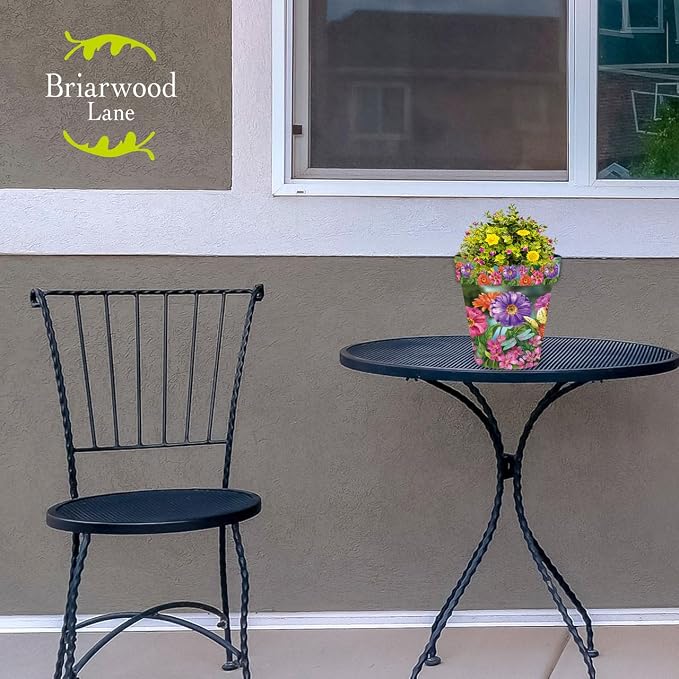 Briarwood Lane Zinnias in Bloom Small Planter - Image 3
