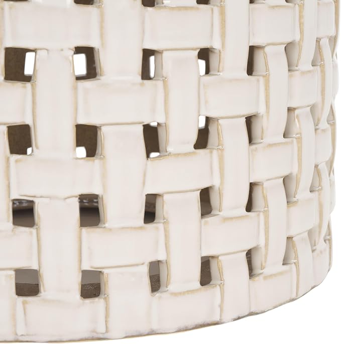 SAFAVIEH Home Collection Sayre Cream Ceramic 18-inch Decorative Accent Garden - Image 6