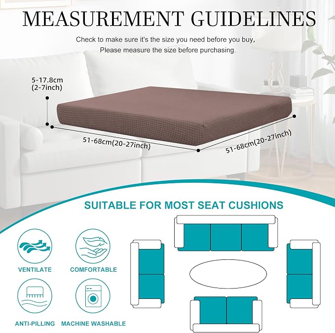 12Pcs Stretch Patio Cushion Covers, Outdoor Couch Covers Replacement, Outdoor - Image 2
