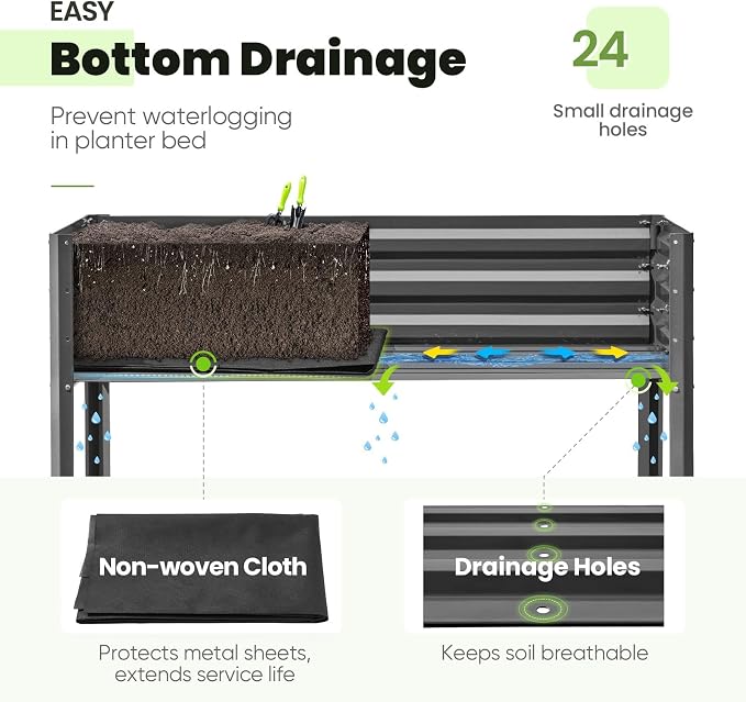 KING BIRD Large Raised Garden Bed - Image 5