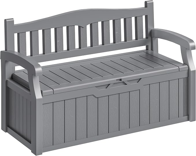 Homall 75 Gallon Outdoor Storage Benches Lockable Deck Box by Homall
