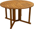 Sunnydaze Malaysian Hardwood Folding Gateleg Patio Dining Table by SunnydazeDecor