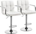 Yaheetech Bar Stools Set of 2, PU Leather Adjustable Swivel Barstools, by Yaheetech