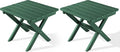 SERWALL Folding Outdoor Side Table Set of 2, Portable Adirondack Side Table by SERWALL