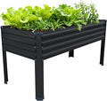 48×24×30in Galvanized Raised Garden Bed, Metal Elevated Planter Box by Easllre