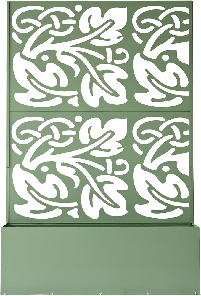 Oakland Living 6 ft. X 4 ft. Green Freestanding Metal Privacy Screen Room - Image 3