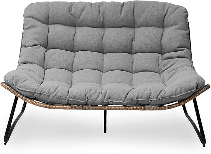 Crestlive Products Outdoor Loveseat 2PCS, Patio Conversation Set, All-Weather - Image 8