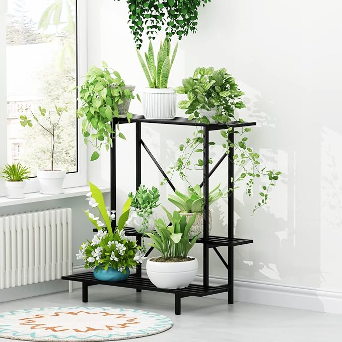 Zhongma 3 Tier Plant Stand Space-Saving Heavy Duty Plant Holder - Image 2