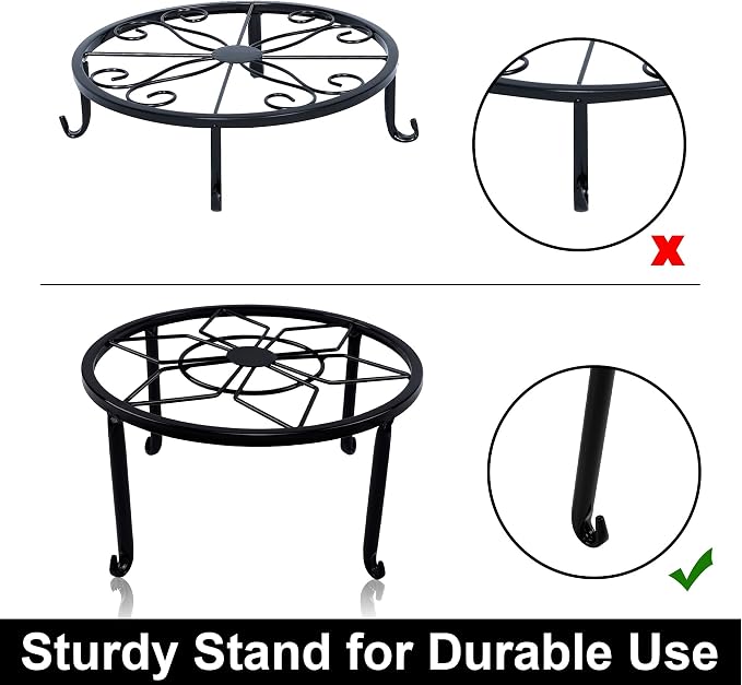 yosager 4 Pack Metal Plant Stands - Image 5