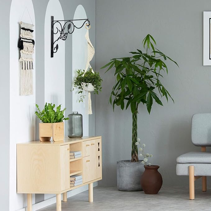 Hanging Plants Bracket, 2 Pack 12 inch Wall Planter Hook - Image 7