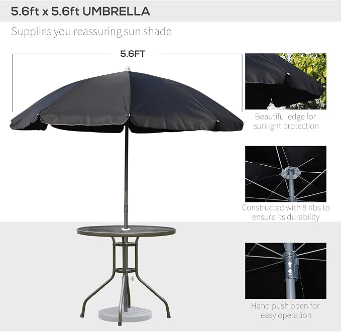 Outsunny 6 Piece Patio Dining Set - Image 3