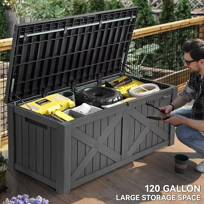 YITAHOME 150 Gallon Large Deck Box - Image 5