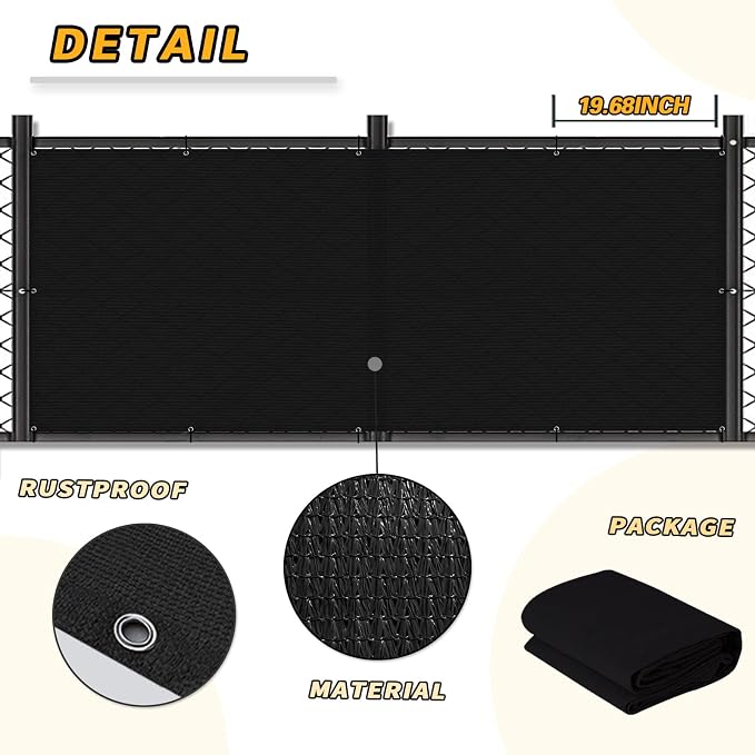 LOVE STORY Balcony Privacy Screen, UV Protection and Weather-Resistant - Image 6