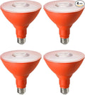 EDISHINE PAR38 Orange LED Flood Light Bulbs Outdoor, Dimmable LED Light Bulb by EDISHINE