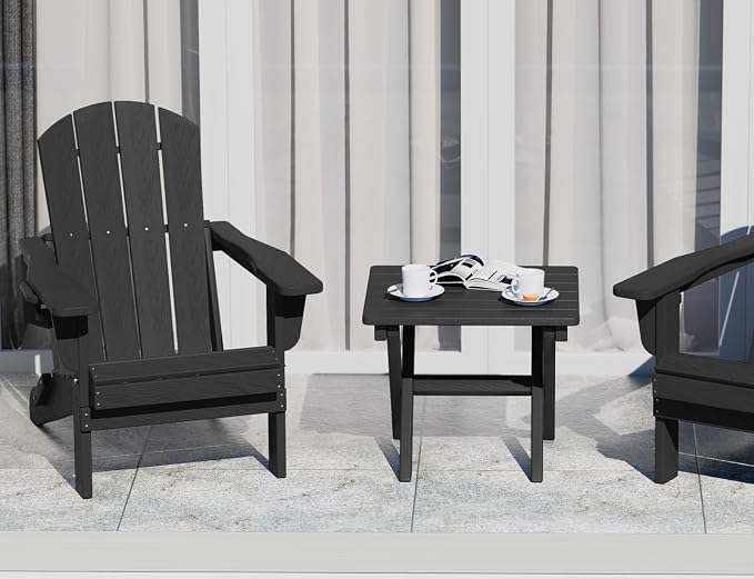 SERWALL Folding Outdoor Side Table Set of 6, Adirondack End Table - Image 9