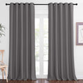 NICETOWN Blackout Gray Curtain 102 inch Length, Grommet Extra Long Thermal by NICETOWN