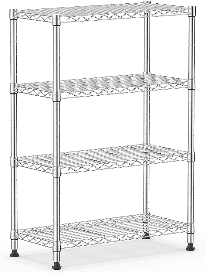 1000 lbs Storage Shelving 4-Tier Utility Shelving Unit Steel Organizer Wire Rack - Image 8