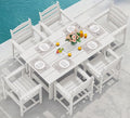 SERWALL 7-Piece Patio Dining Table Sets, Outdoor HDPE Dining Furniture Set by SERWALL