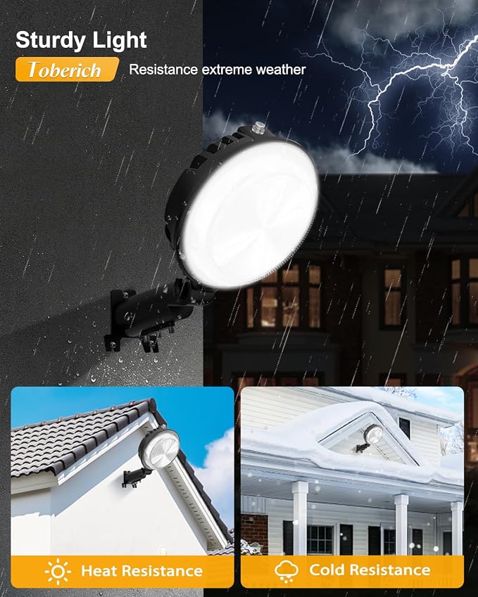 LED Barn Light, 150W 20000LM Yard Area Lights Dusk to Dawn Outdoor Lighting - Image 4