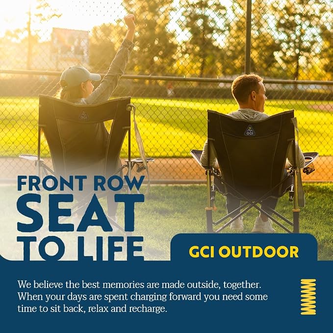 GCI Outdoor Comfort Pro Rocker Collapsible Rocking Chair & Outdoor Camping Chair - Image 7