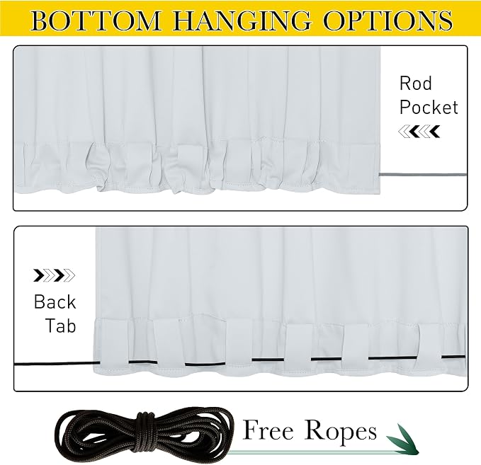 NICETOWN Blackout Outdoor Curtains - Image 4