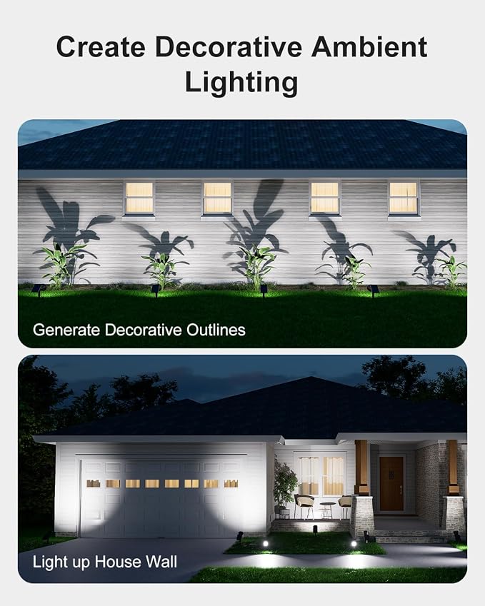 4 Pack Solar Spotlights Outdoor Waterproof - Image 4