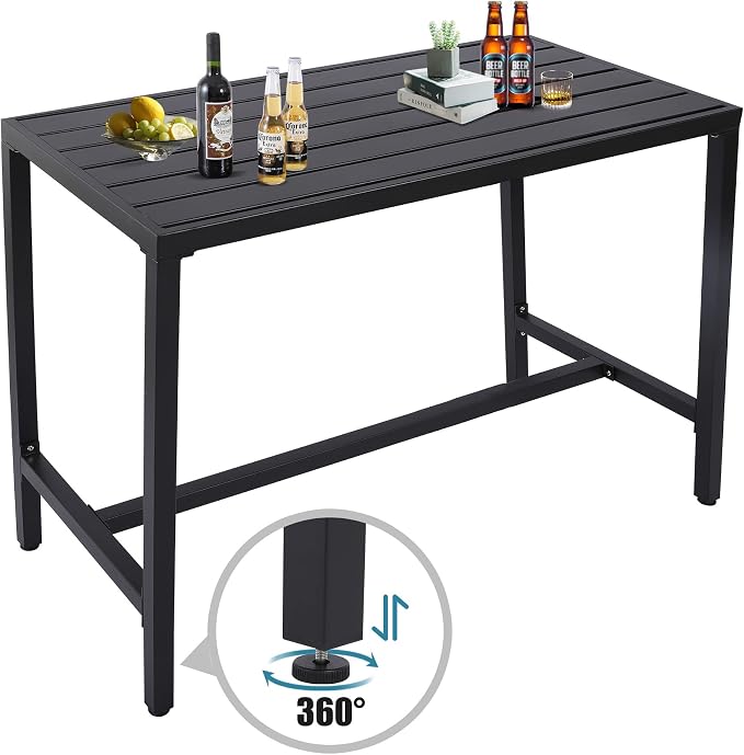 Outdoor Bar Table, Patio Console Pub Height Tables - Image 6