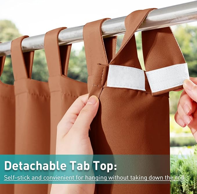 NICETOWN 2 Pieces Outdoor Curtainss - Image 3