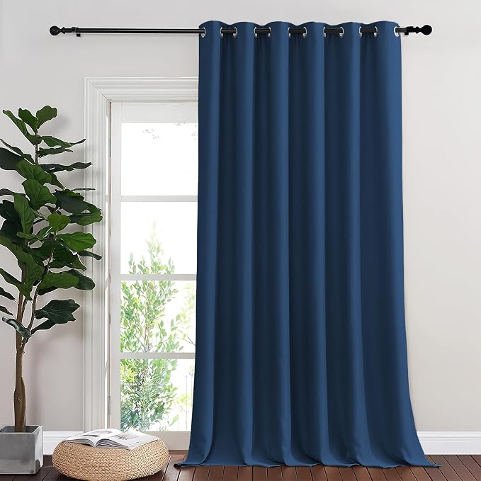 NICETOWN Blackout Sliding Glass Door Curtains, Room Darkening Thermal Insulated by NICETOWN