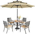 PHI VILLA 5 Pieces Outdoor Dining Set by PHIVILLAThepioneerofcomfortablehouseholdsupplies