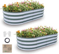Gardmax 2 Pack Galvanized Raised Garden Bed, Lightweight Planter Boxes Outdoor by ChooseGardmaxforbetterlife