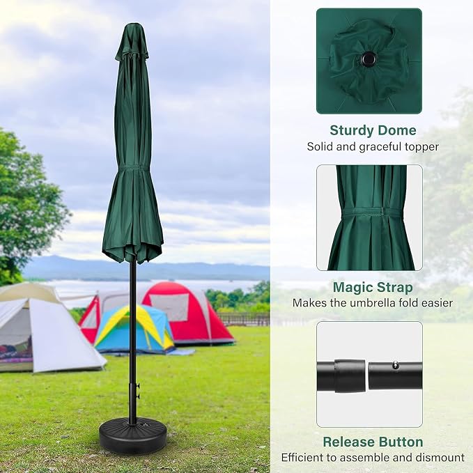 Simple Deluxe 9' Patio Umbrella Outdoor Table Market Yard Umbrella - Image 6